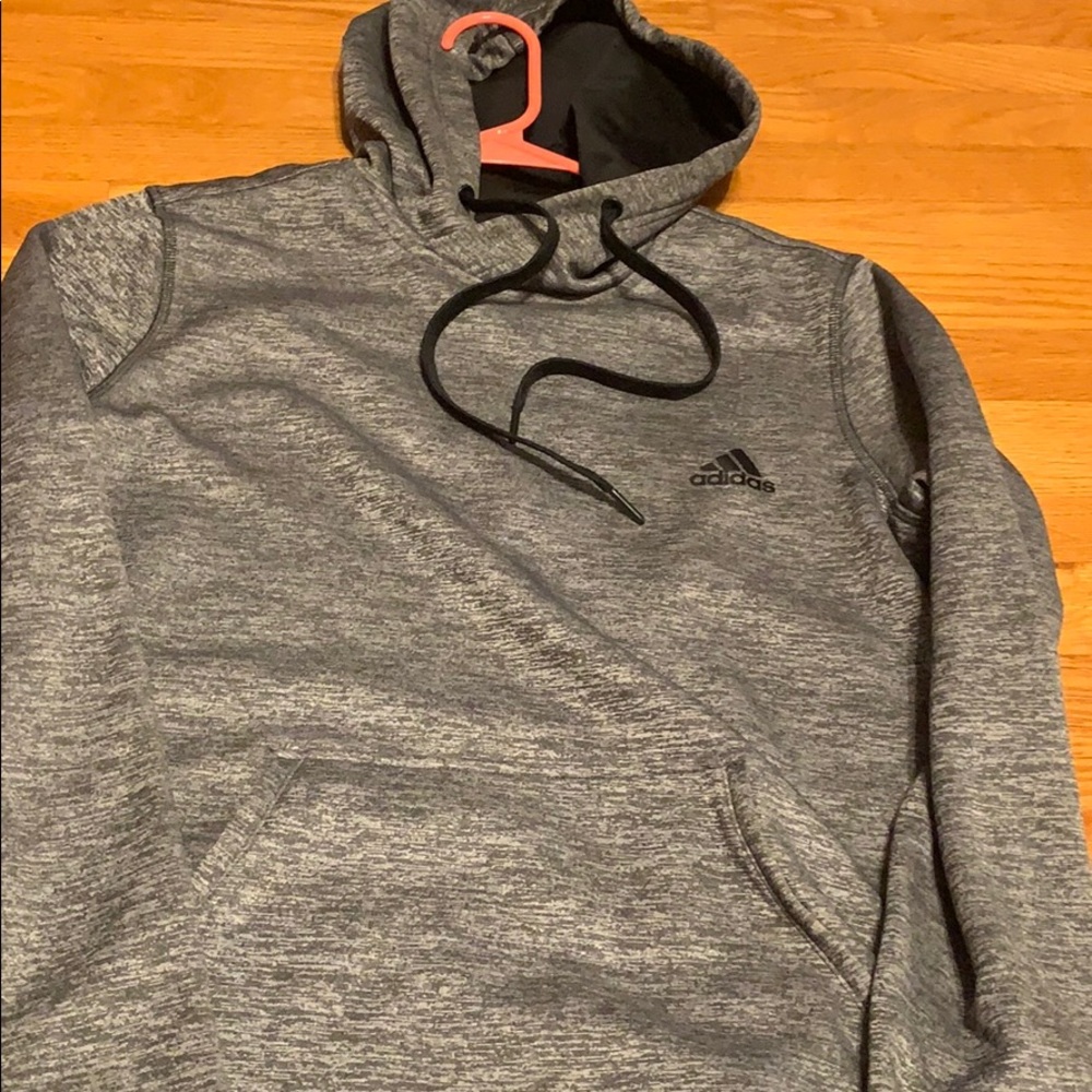 adidas climawarm grey hoodie